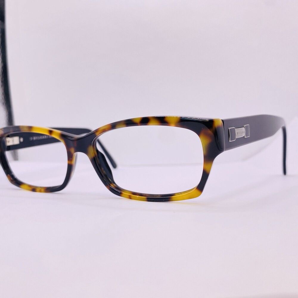 Bvlgari Eyeglasses Vintage Authentic Frames 330 824 55 [] 15 140 Tortoise Black